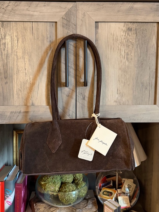 Free People Handbags - Free People Brown Suede Shoulder Bag